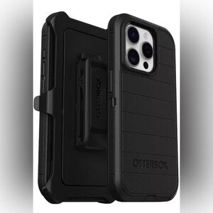 OtterBox Defender Pro Series Black Phone Case with Holster
iPhone 15 Pro 
New
